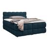 Boxspring posteľ BUBBLE BOX 180/200 cm, modrá - modrá/čierna, Konventionell, kov/drevo (180/200cm) - Premium Living