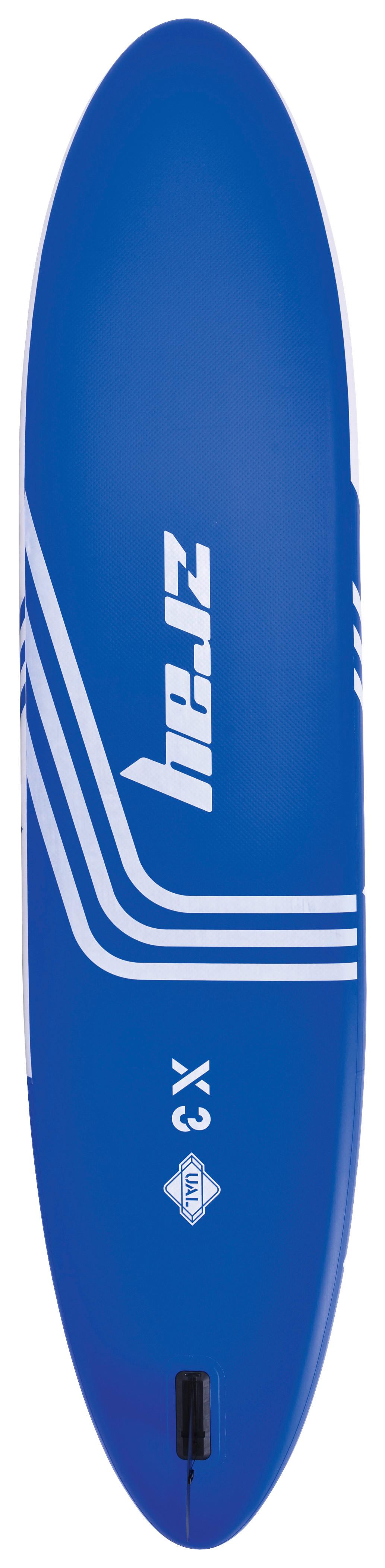 Stand Up Paddle Aufblasbar Blau/Weiß/Schwarz - Blau/Schwarz, Basics, Kunststoff (365/81/15cm)