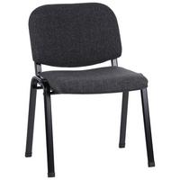 Besucherstuhl Xt 600 Sw Anthrazit/schwarz Bis 100 Kg - Anthrazit/Schwarz, Basics, Textil/Metall (58/84/41cm) - MID.YOU