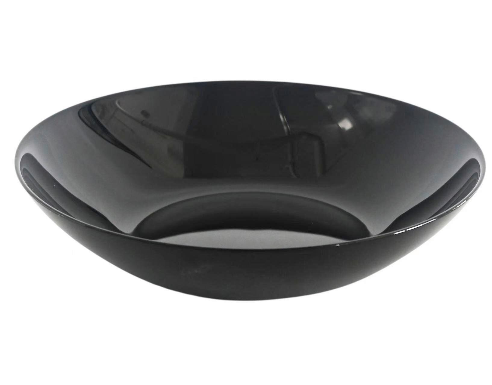 Suppenteller Olivia - Schwarz, Basics, Glas (20cm) - Ondega