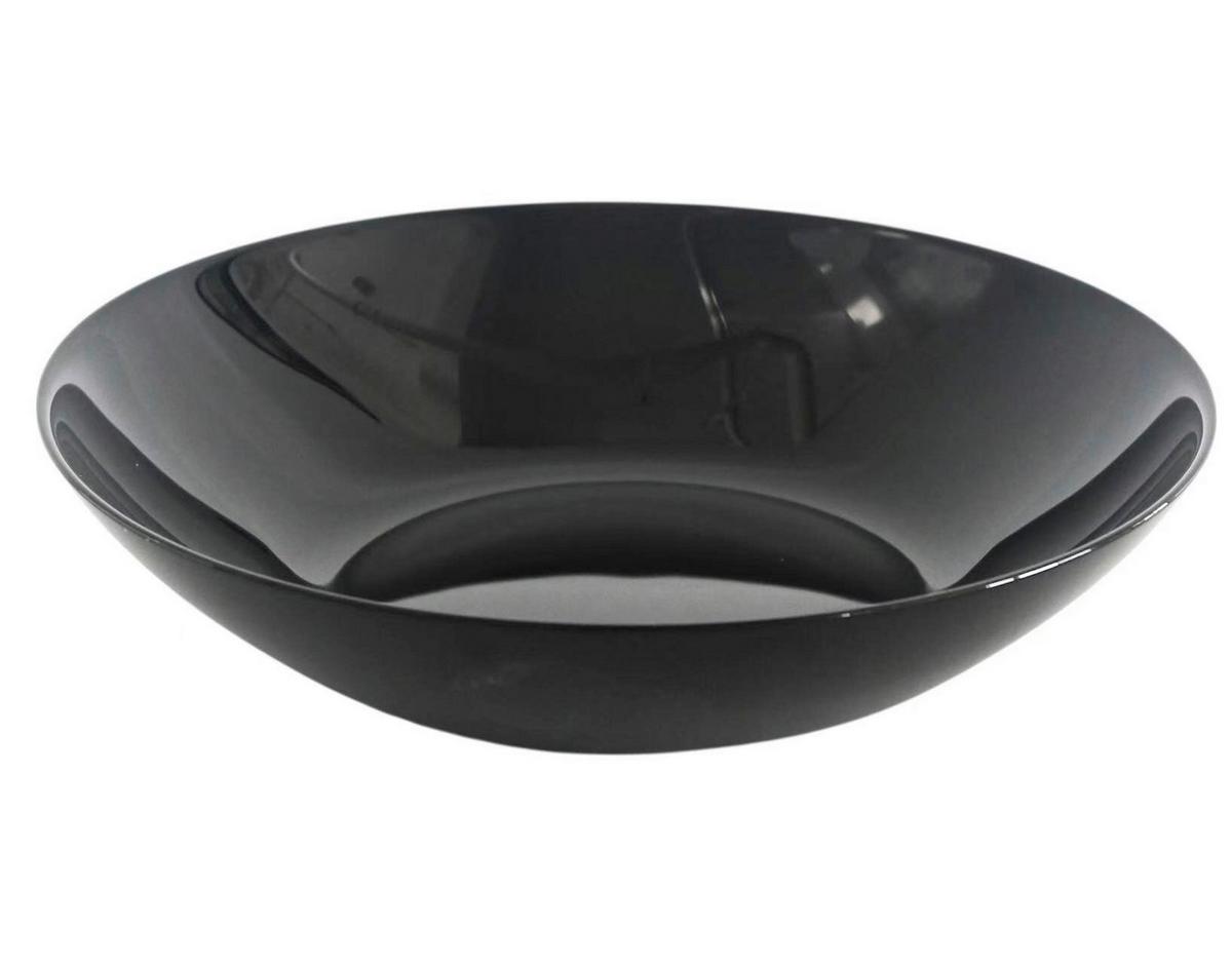 Suppenteller Olivia - Schwarz, Basics, Glas (20cm) - Ondega