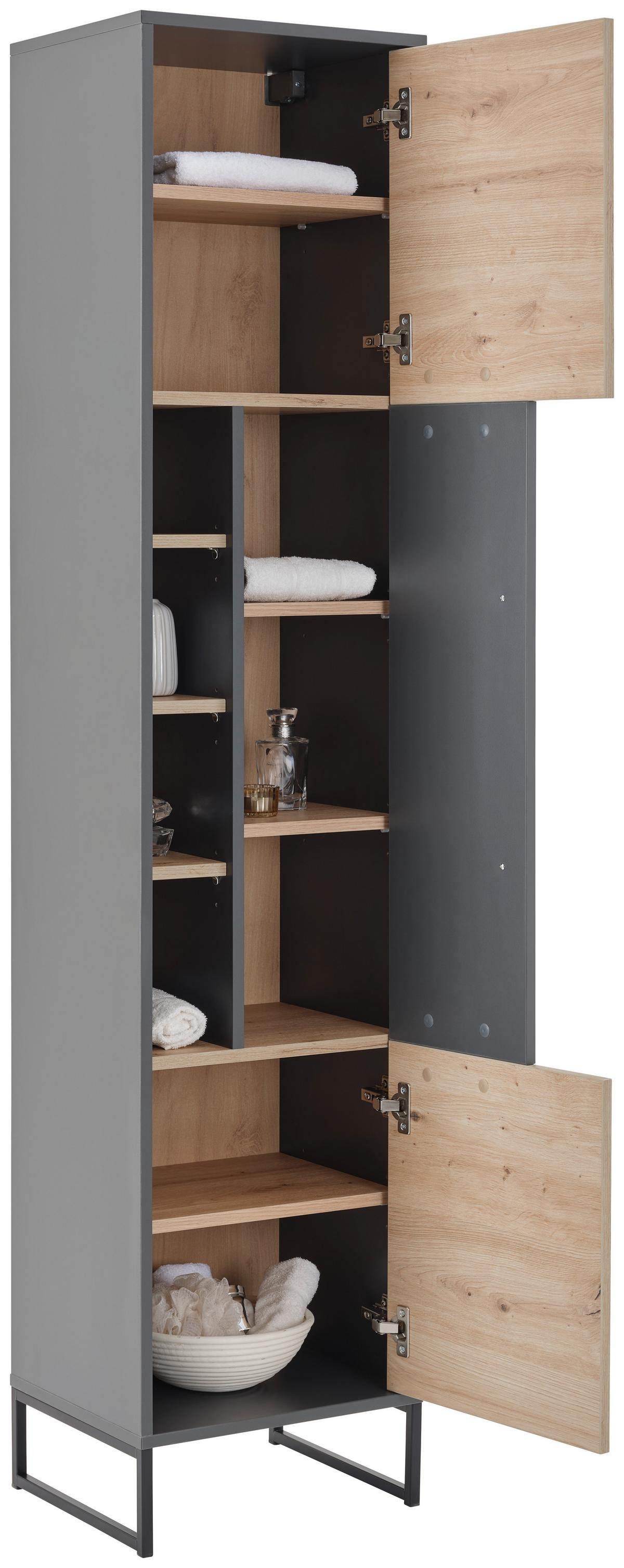 Hochschrank Fabio Stehend & Hängend Montierbar - MODERN, Holzwerkstoff (40/183/33cm)