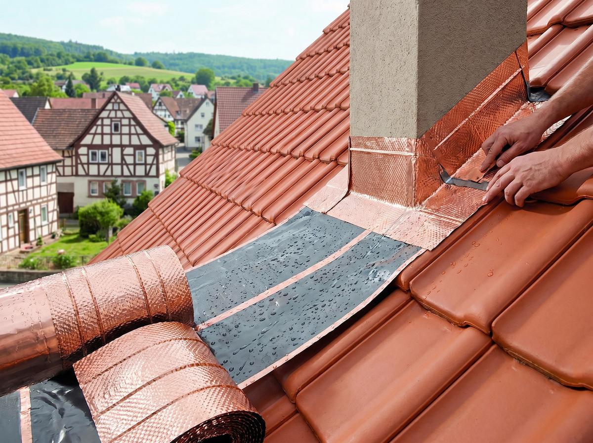 Dachschutz Kupfer zur Abdichtung und reparatur - Kupferfarben, Basics, Metall (500/19,5/2cm) - Prestige Home