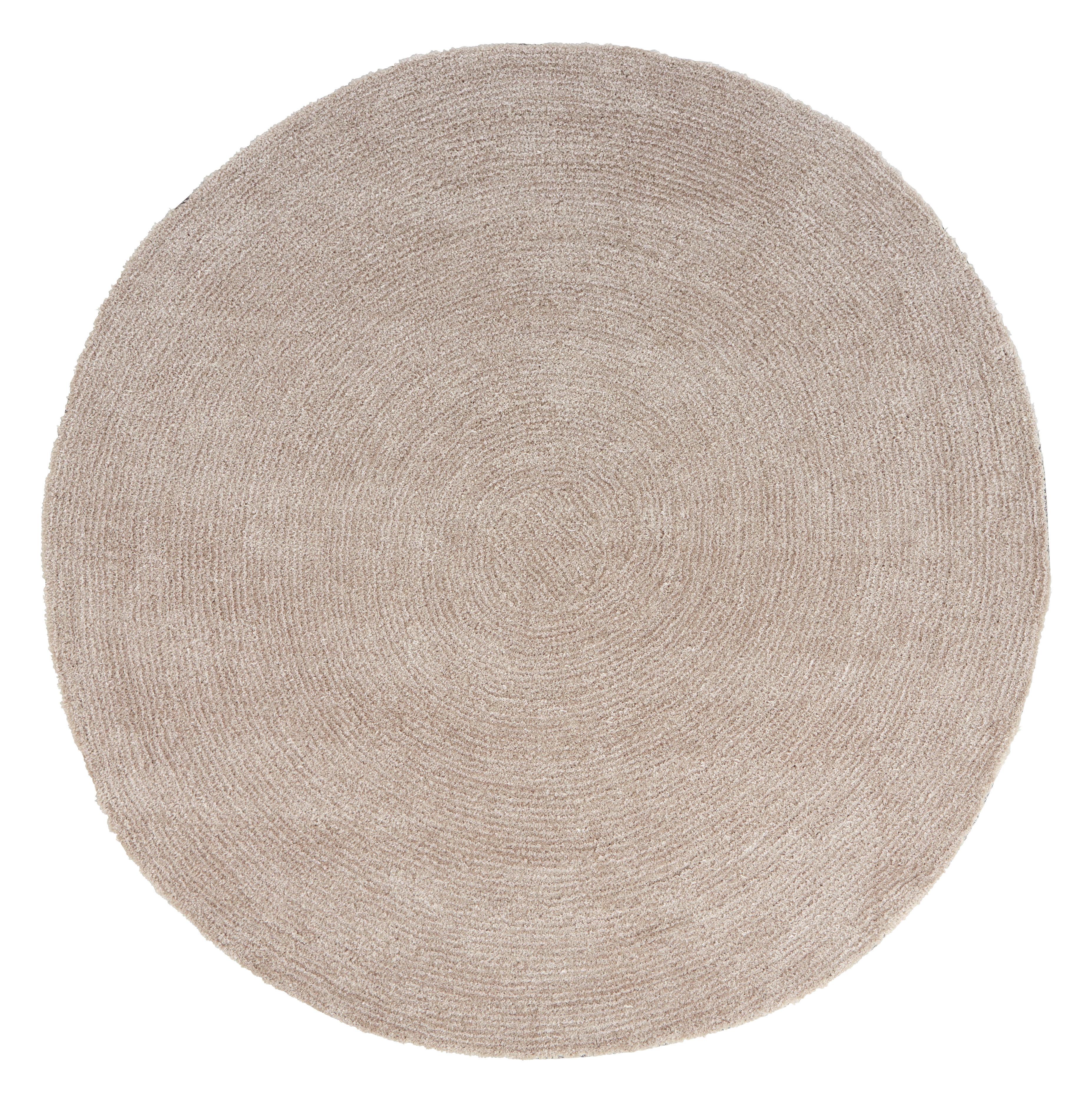 Webteppich Beige Blanca Rund Ø 150 Cm - Beige, Textil (150cm) - James Wood