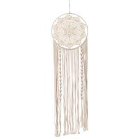 Lapač snů Dreamy - béžová, Basics, kov/textil (25/80cm) - Modern Living