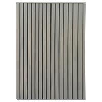 Outdoor Paneel L: 130 cm Wpc Eiche Dunkel Dekor - Eiche dunkel, MODERN, Holzwerkstoff/Kunststoff (130/21,9/2,6cm)