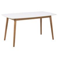 Esstisch Nagano 150x80 Cm Weiß/eiche - Eichefarben/Weiß, Basics, Holz/Holzwerkstoff (150/75,5/80cm)