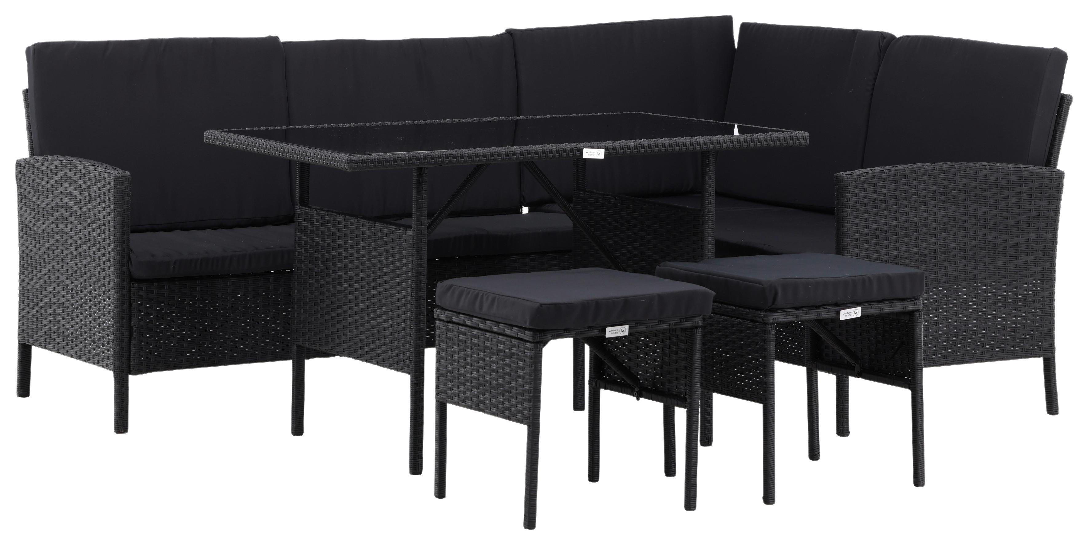Gartenmöbel Set 4-Tlg Knock Kunststoff mit Kissen