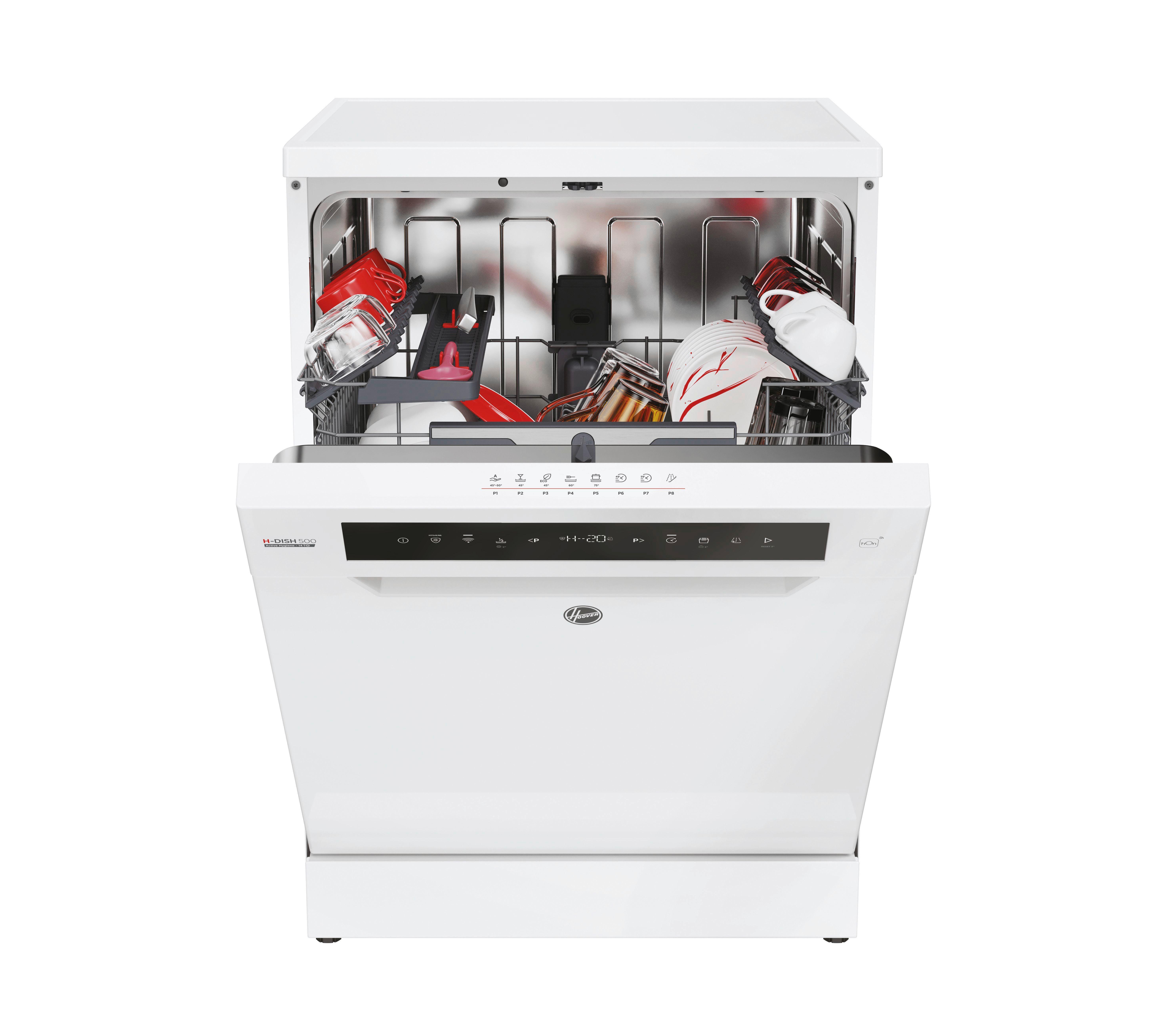 Freistehender Geschirrspüler mit automatischer Türöffnung