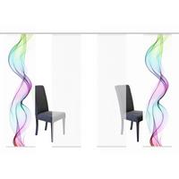 Flächenvorhang Edmonton B: 60 cm Multicolor - Multicolor, Design, Textil (4x60/245cm)