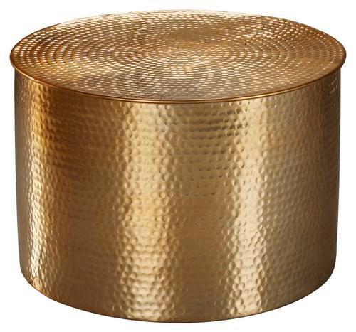 Konferenčný stolík RAHI zlatý - zlatá, Lifestyle, kov (61/61/40,5cm) - MID.YOU
