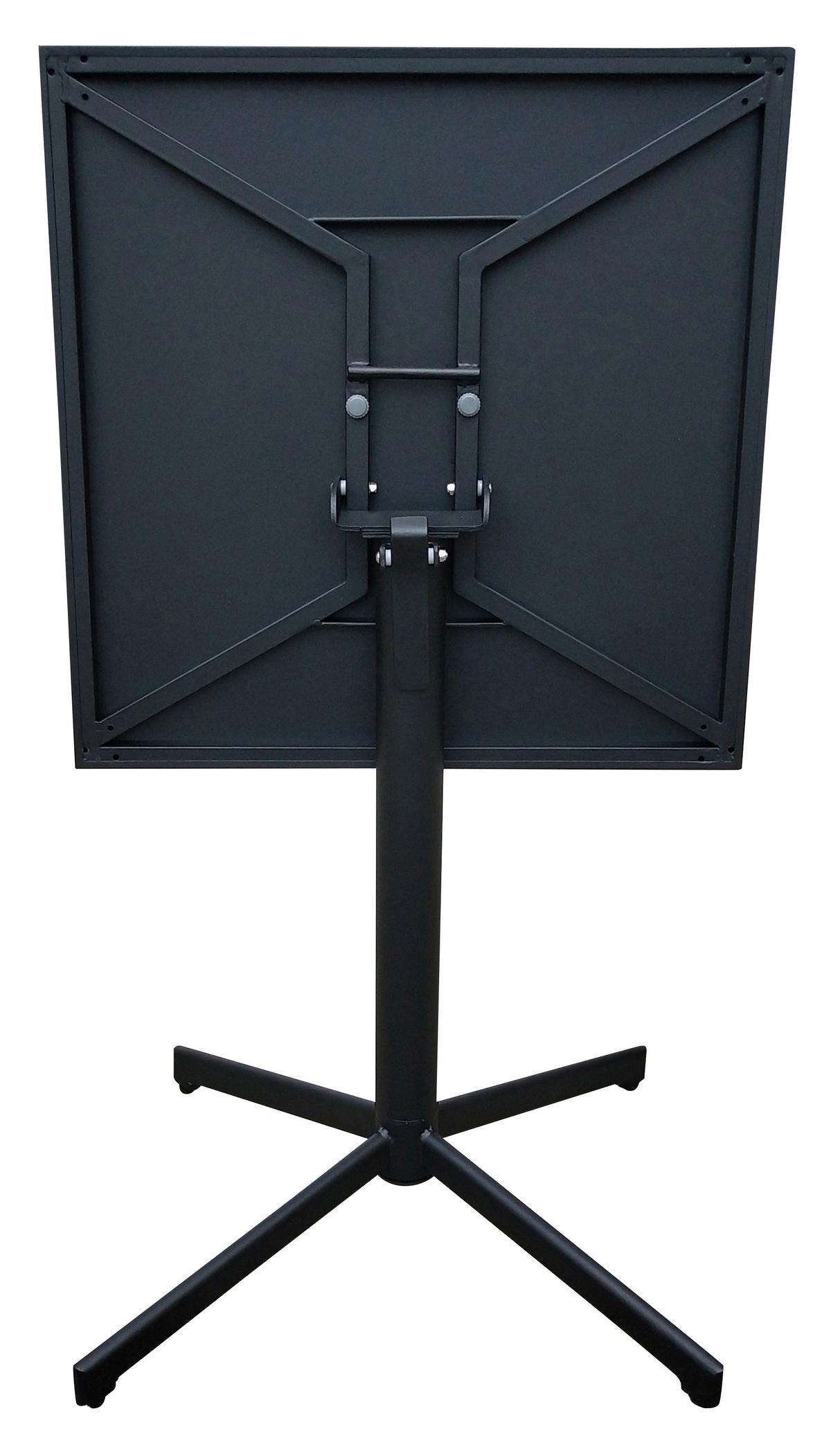 ZAHRADNÍ STŮL KATAR - černá, kov (60/71/60cm) - Mömax