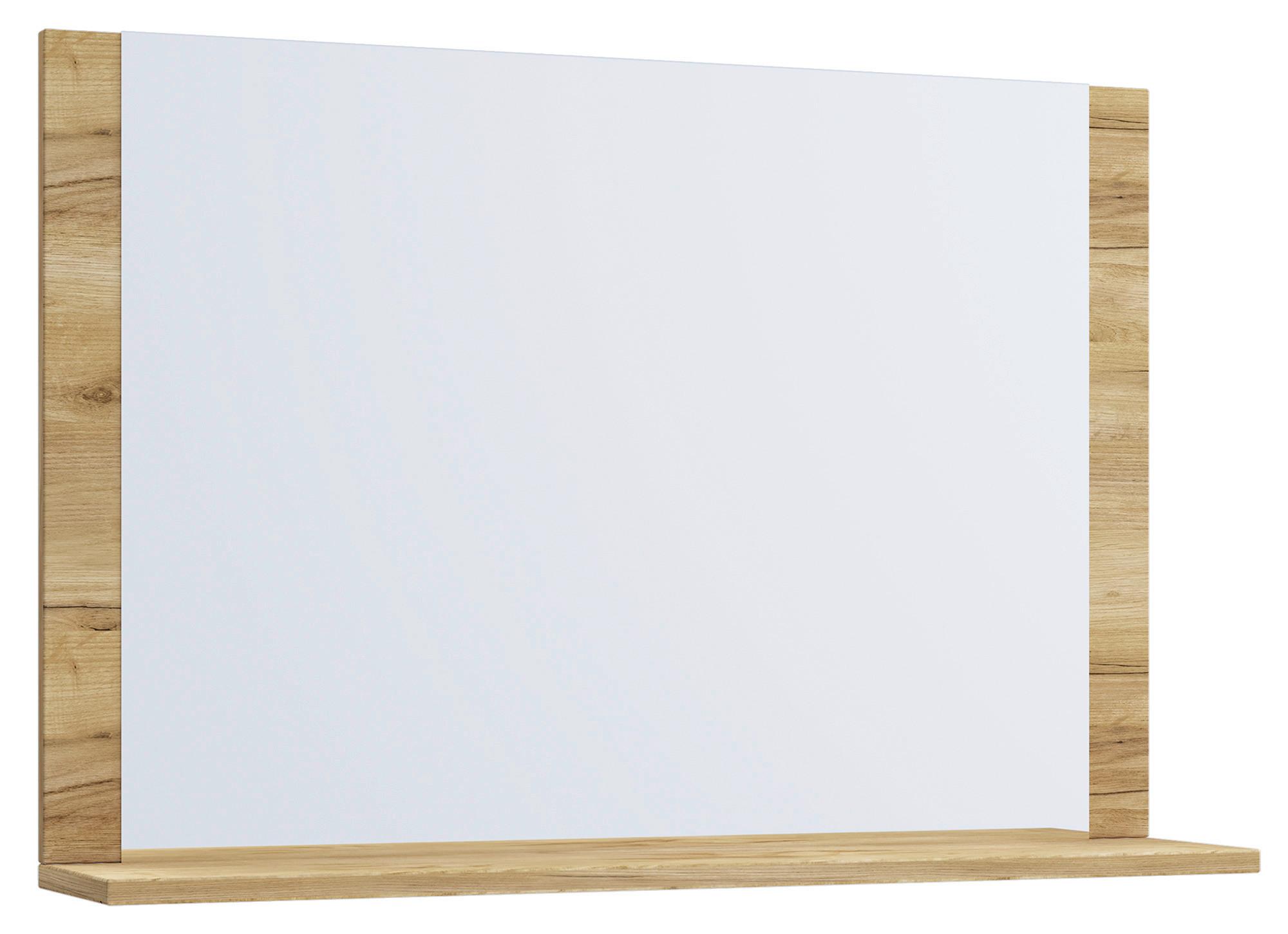 Wandspiegel Lendas Eichefarben B: 80 cm - Eichefarben/Honig, MODERN, Holzwerkstoff (80/65/16,6cm) - MID.YOU