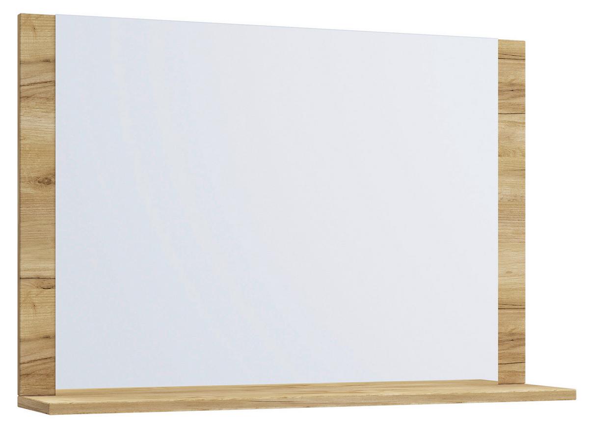 Wandspiegel Lendas Eichefarben B: 80 Cm - Eichefarben/Honig, MODERN, Holzwerkstoff (80/65/16,6cm) - MID.YOU