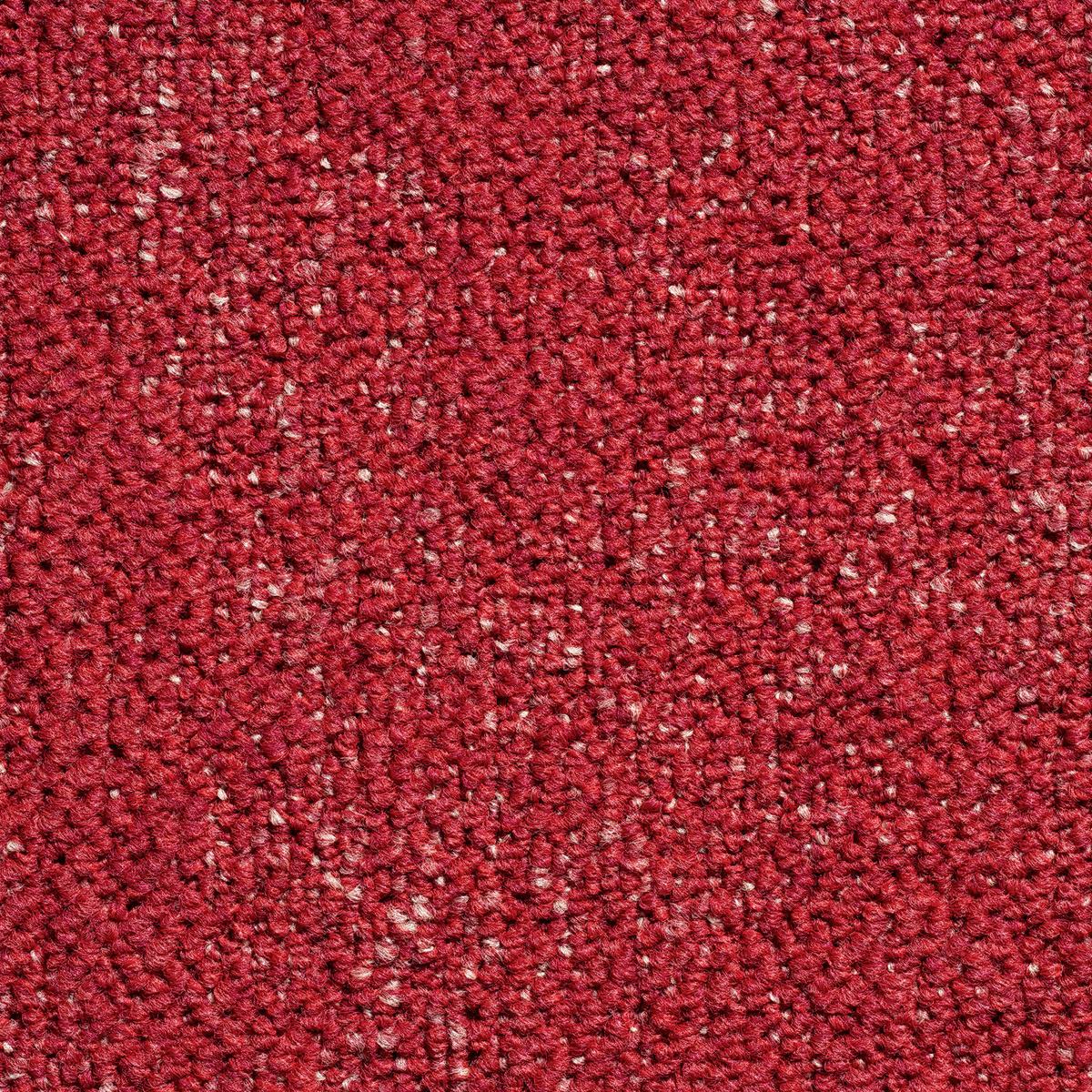 Teppichfliese Rot Marble 50x50 Cm Florhöhe 3 Mm - Basics, Textil (50/50cm)