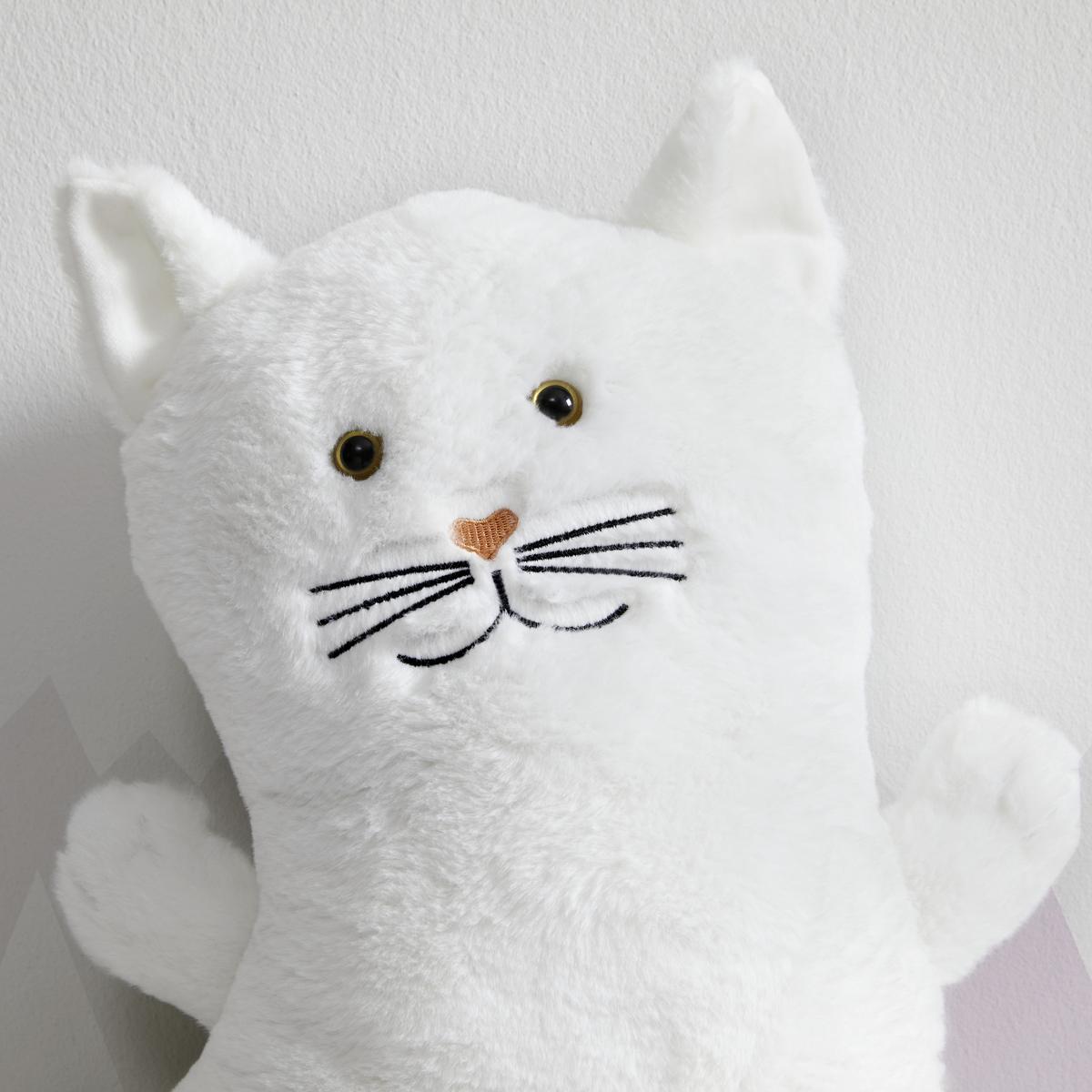 Plyšová hračka mačka July - biela, Modern, textil (18/42cm) - Bessagi Kids