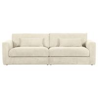 Bigsofa Manolis Beige B: 260 Cm - Schwarz/Naturfarben, KONVENTIONELL, Textil (260/66/115cm) - MID.YOU