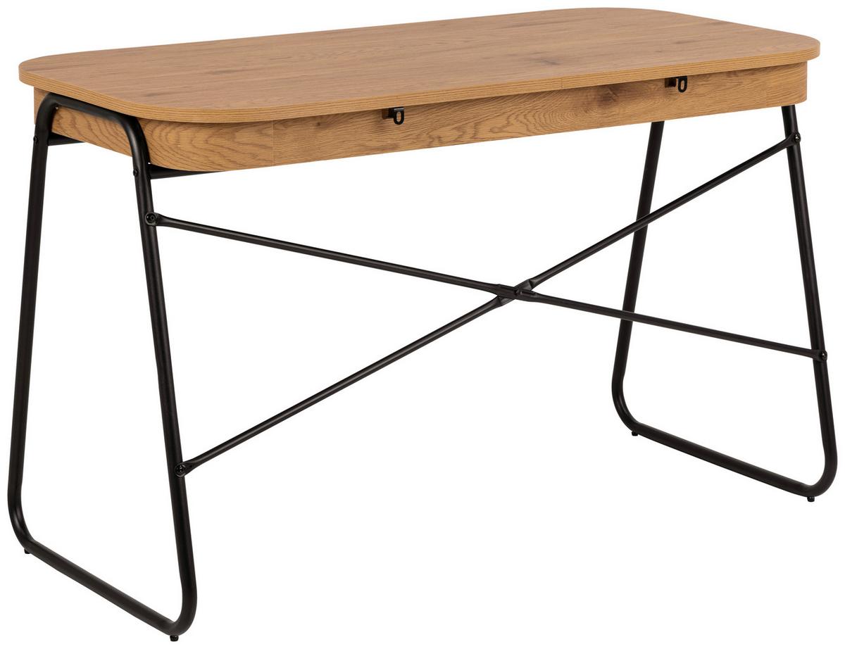 Íróasztal Blueton 120/60cm - tölgyfa színű, Design, faalapú anyag/fém (120/60/75cm) - MID.YOU