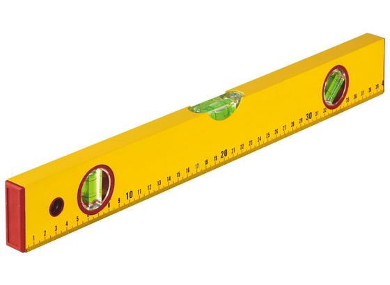 Wasserwaage Falko 40 cm - Gelb, KONVENTIONELL, Metall (40cm) Wasserwaage Falko 40 cm - Gelb, KONVENTIONELL, Metall (40cm)