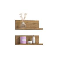 Badezimmerregal Aqua Eichefarben B: 32cm - Eichefarben, Trend, Holzwerkstoff (32/12/14cm) - MID.YOU