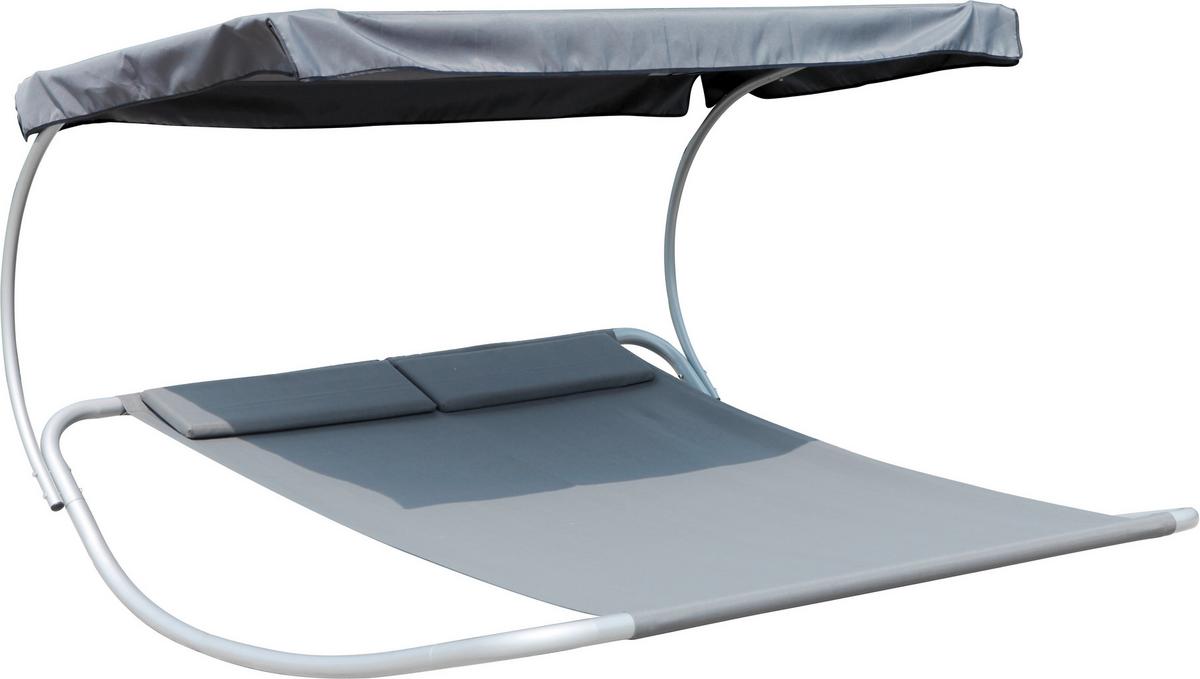 Napozóágy Carmen - antracit, Konventionell, textil/fém (200/135/200cm) - Ondega