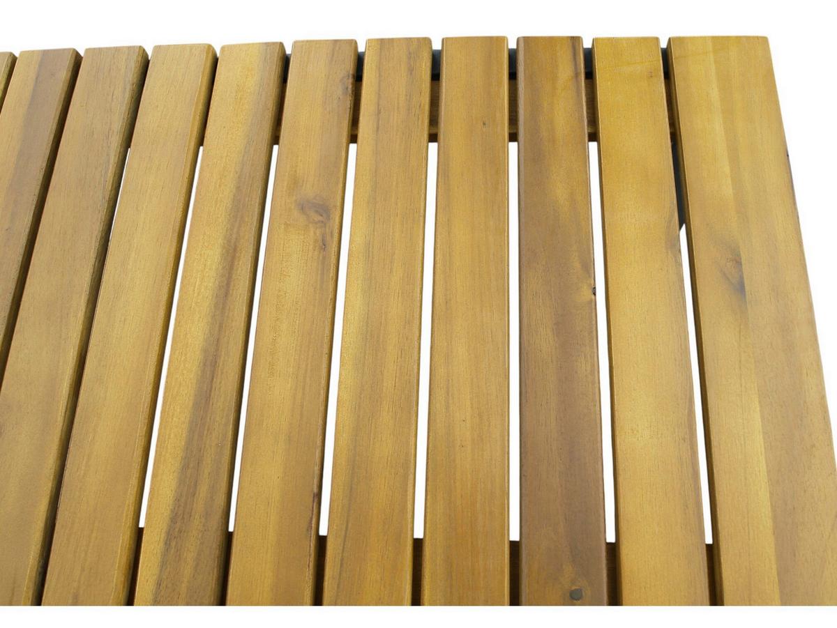 Gartenbank Ph-Aca-Gb-Brown - Akaziefarben, Basics, Holz/Metall (130/35/45cm)