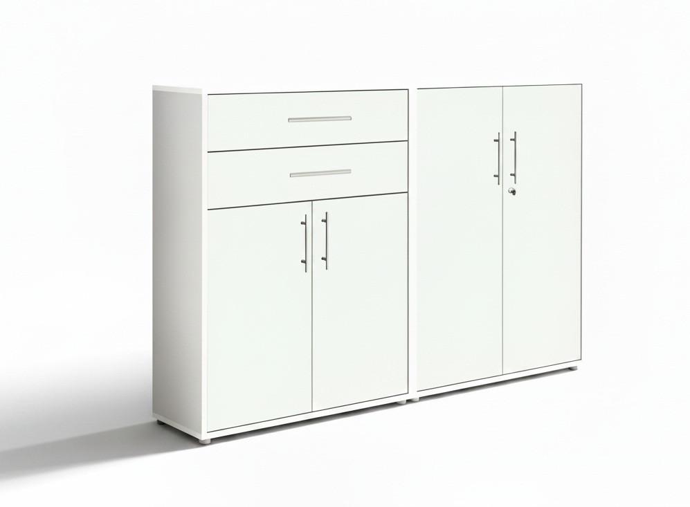 Aktenschrank Office Edition Weiß B: 168,8cm