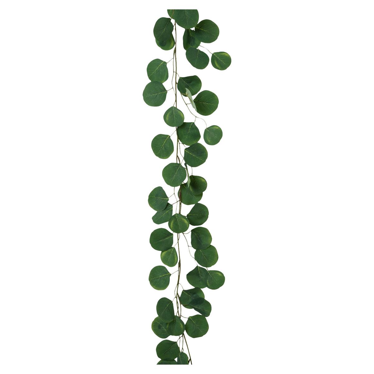 Umělá rostlina EUKALYPTUSGIRLANDE, D: 190 cm - zelená/hnědá, Konvenční, plast (190cm) - Mömax