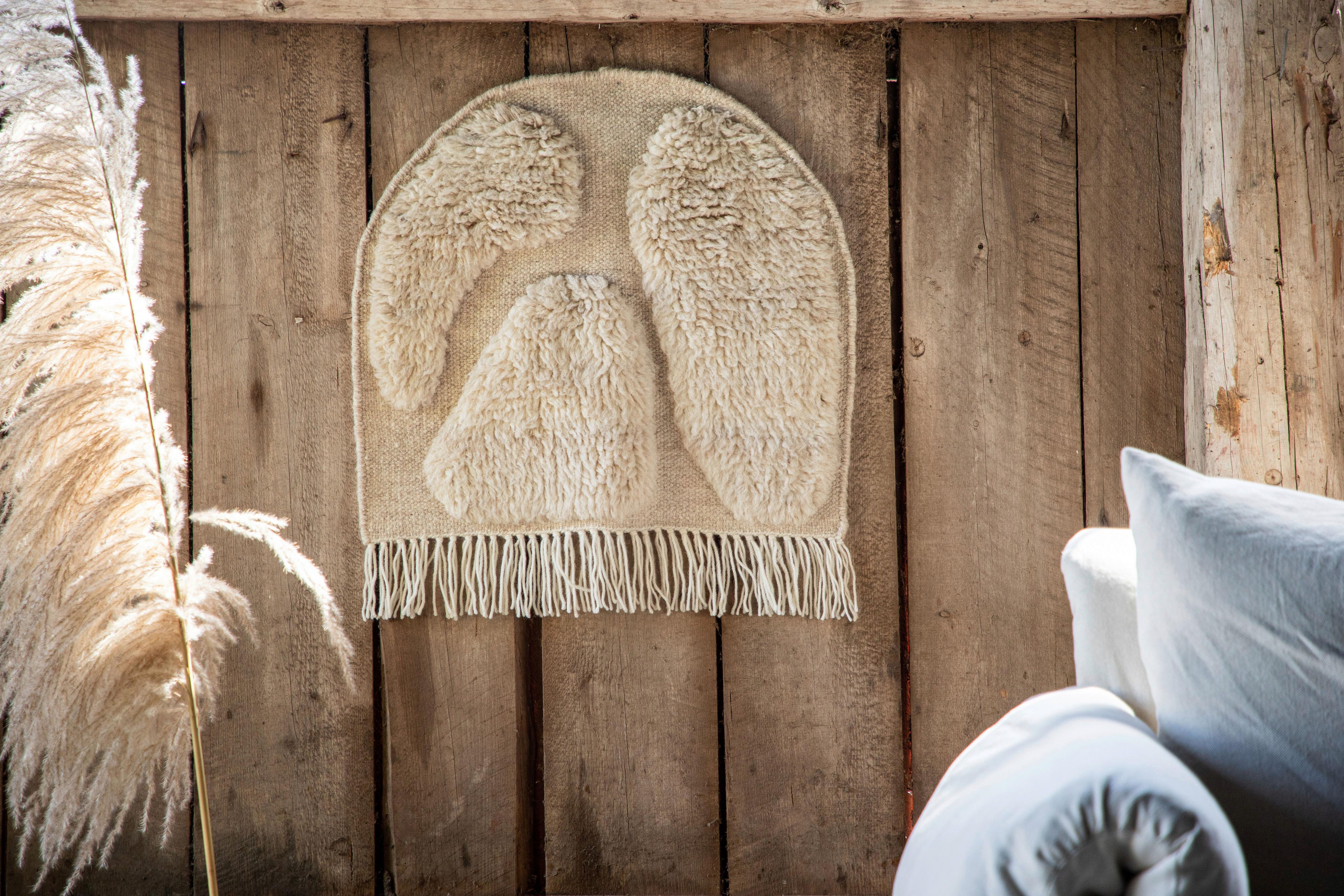 Wandteppich Jakobsö - Creme, Basics, Textil (62/3/50cm) - P & B