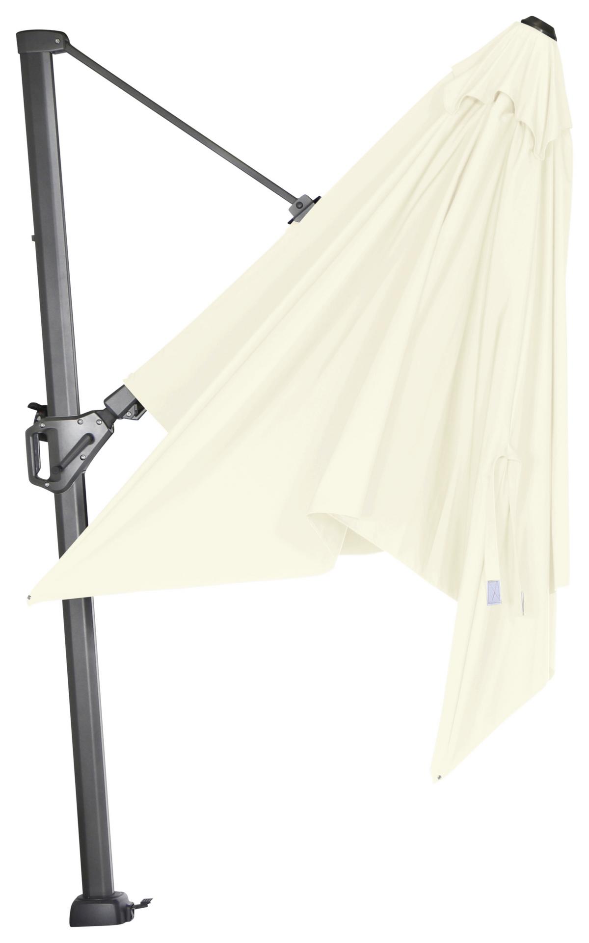 Ampelschirm Sunset N+ B: 300 H: 255 Cm Anthrazit/creme - Anthrazit/Creme, KONVENTIONELL, Textil/Metall (300/300cm) - Siena Garden