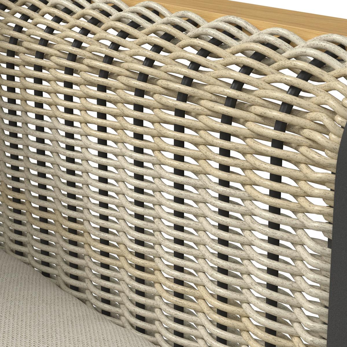 JEDÁLENSKÁ TERASOVÁ SÚPRAVA CASSANDRA - svetlohnedá/farba tíku, Modern, kov/drevo - Bessagi Garden