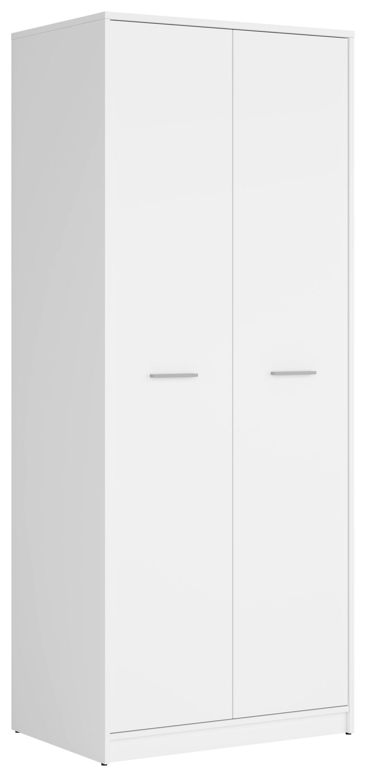 Drehtürenschrank Nepo Plus - Weiß, MODERN, Holzwerkstoff (80/197/54,5cm) - MID.YOU