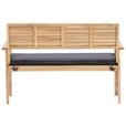 Loungegarnitur Bergen - Dunkelgrau/Akaziefarben, MODERN, Holz/Textil (73cm) - Beldano