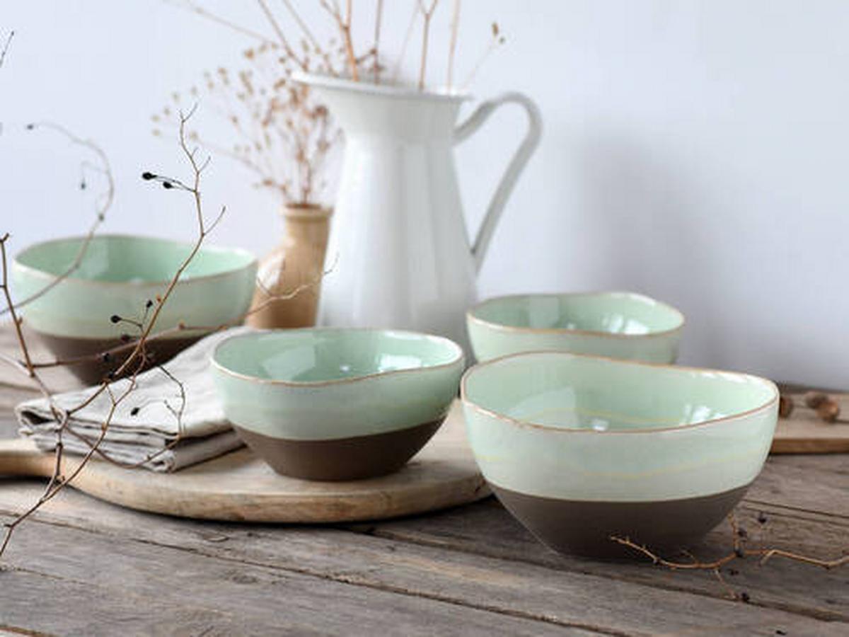 Schale 19669 Bas. Bio Salbei, Bowl - Salbeigrün, Trend, Keramik - Creatable
