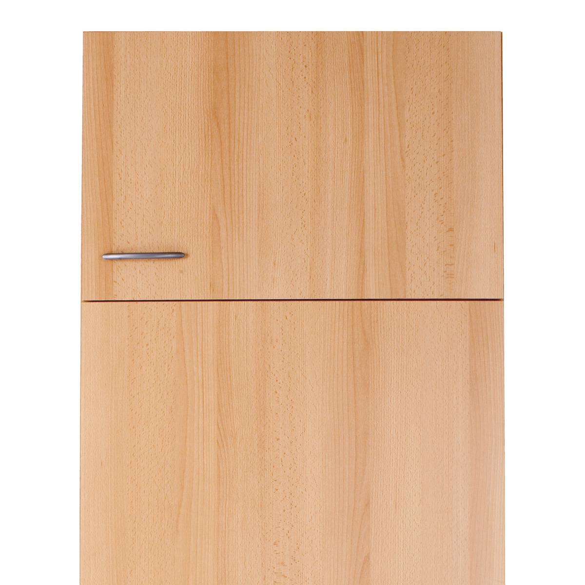 Kühlschrank-Umbauschrank Nano B: 60 cm Buche Dekor - Buchefarben, MODERN, Holzwerkstoff (60/200/57cm) - FlexWell