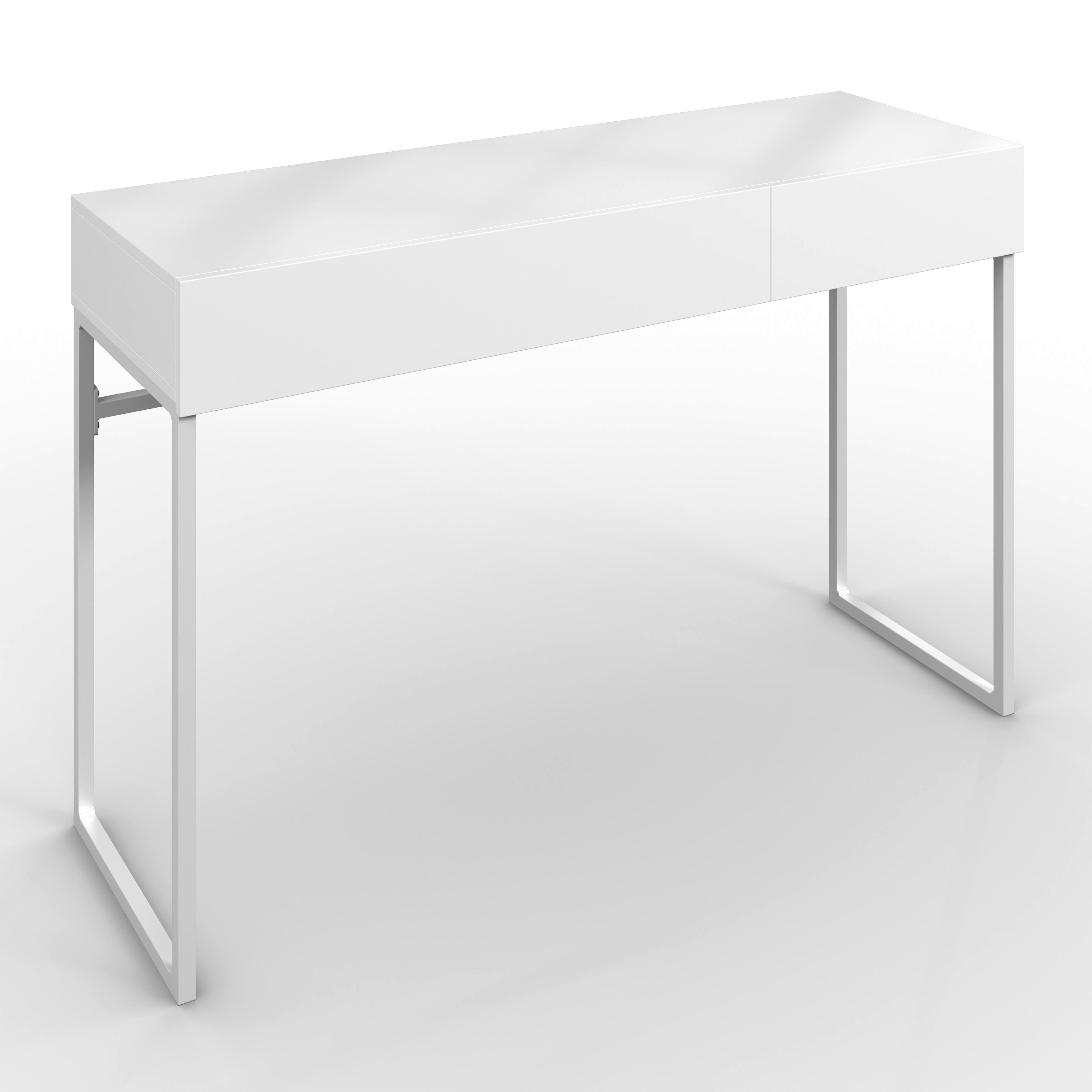 KONZOLOVÝ STOLEK FINN - bílá, Moderní, kov/kompozitní dřevo (120/78/40cm) - Bessagi Home