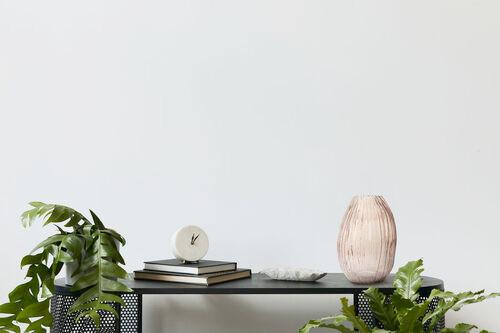 Vase Sidney Bauchig Glas Braun/rosa H: 25 Cm - Altrosa, MODERN, Glas (16/25/18cm) - Kayoom
