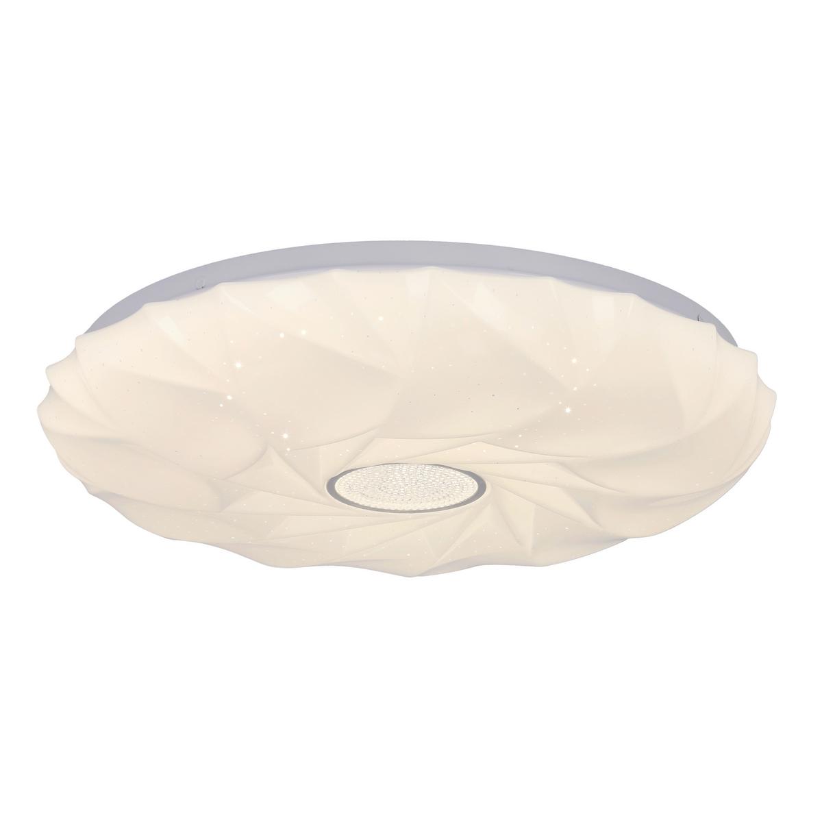 Led-deckenleuchte 13-24930 Cake - Weiß, KONVENTIONELL, Kunststoff/Metall (39/39/7.5cm)