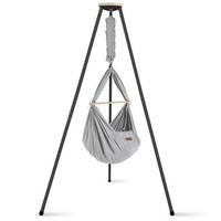 FEDERWIEGE SW-SET-FT-012 - Anthrazit/Grau, Basics, Holz/Textil (135/194/135cm) - SCHMUSEWOLKE