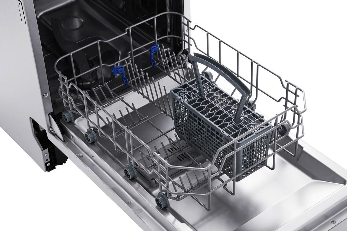 Geschirrspüler Respekta Katha - Weiß/Grau, Trend, Kunststoff/Metall (44/81,5/57cm) - Respekta