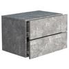 Nachtkästchen USAl L B: 45 cm Grau - Grau, MODERN, Holzwerkstoff (45/30/32cm) - MID.YOU