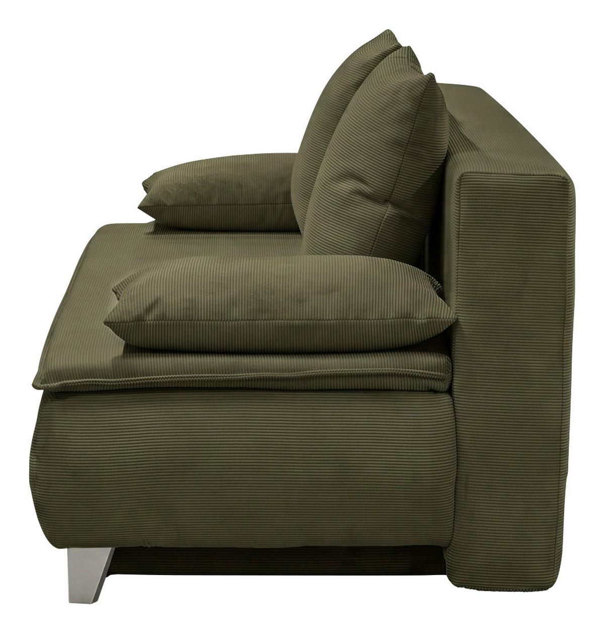 Boxspringová pohovka MONA, olivovozelený menčester - olivovozelená, Modern, textil (208/100/106cm) - Mömax