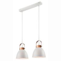 Hängeleuchte 31804 Danielle - Weiß Hochglanz, KONVENTIONELL, Holz/Metall (76/37/12cm)