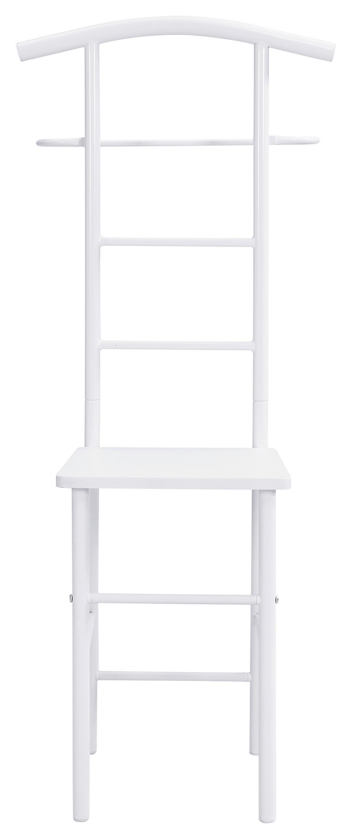 VEŠIAK NA ODEVY RALPH - biela, Konventionell, kov/kompozitné drevo (30/107/45cm) - Mömax