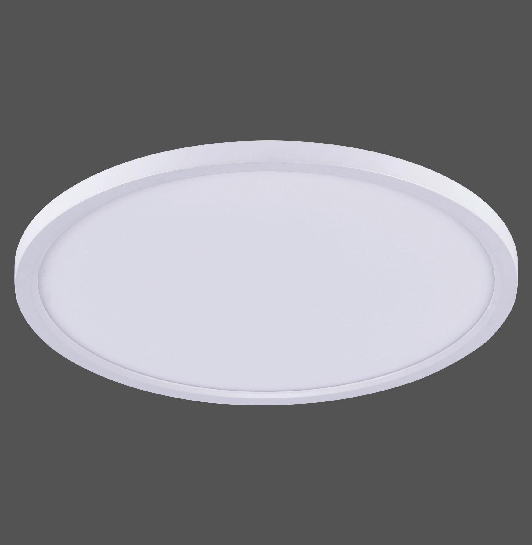 LED-Deckenleuchte L16351-16 Flat - Weiß, Design, Metall (45/6,6cm) - Novel