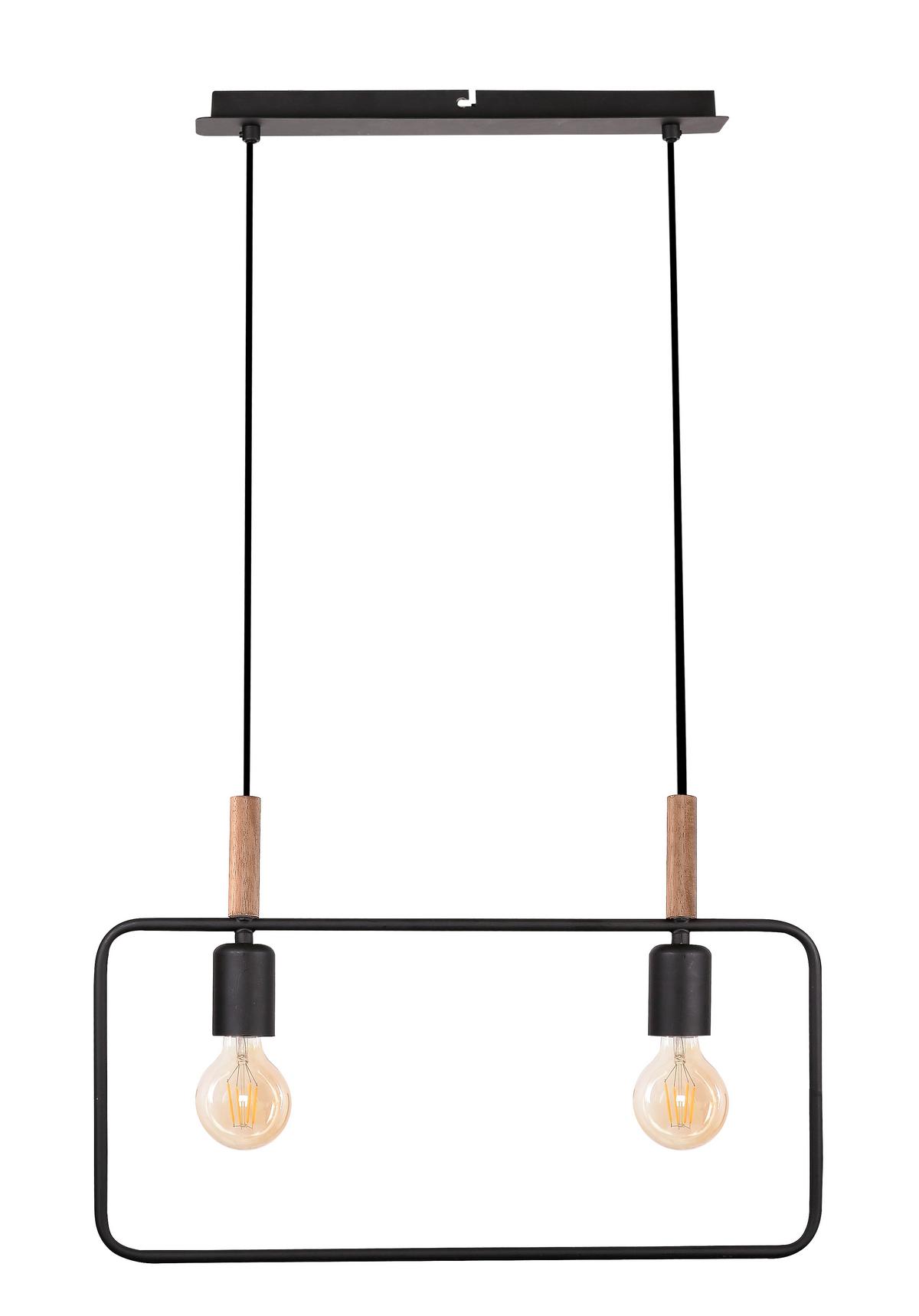 Hängeleuchte 32-73518 - Schwarz, Design, Metall (50/6/110cm)