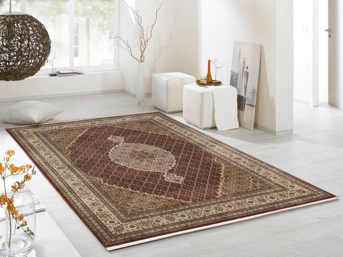 Orientalischer Webteppich Creme Cavari Mahi 200x300 Cm - Rot/Creme, Basics, Textil (80/300cm) - Cazaris