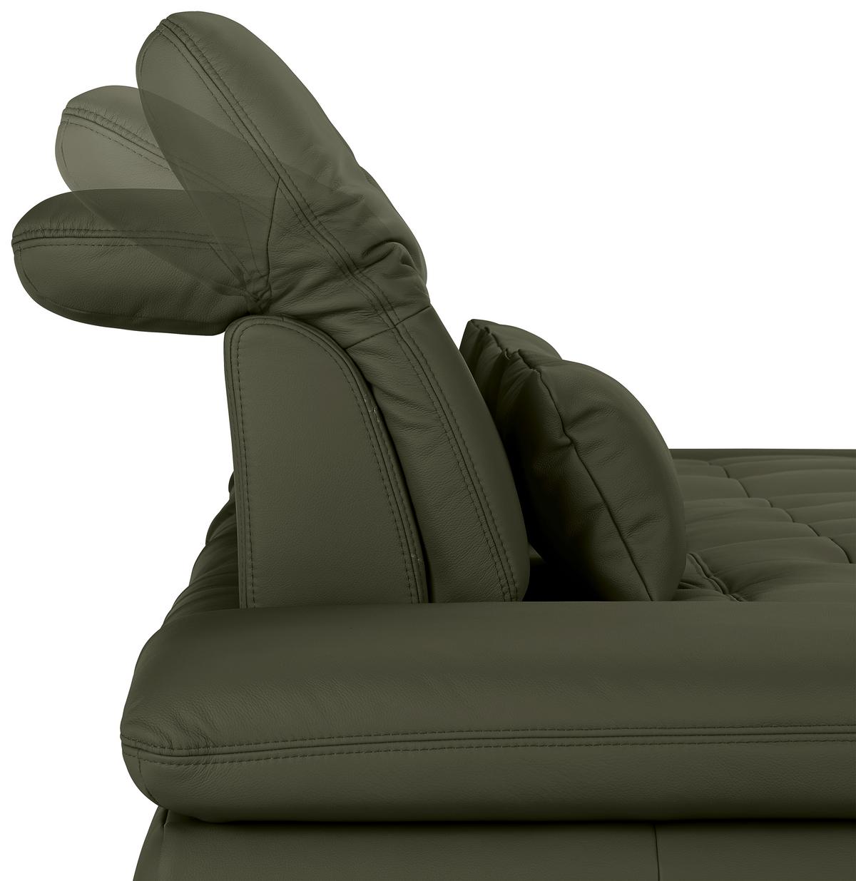 Rohová sedačka SANFINO, pravá, antracitová pravá kůže - barvy chromu/antracitová, Konvenční, kov/kůže (305/199cm) - Premium Living
