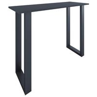 Bartisch Xona B 140x50 - Anthrazit/Schwarz, KONVENTIONELL, Holzwerkstoff/Metall (140/50/102cm)