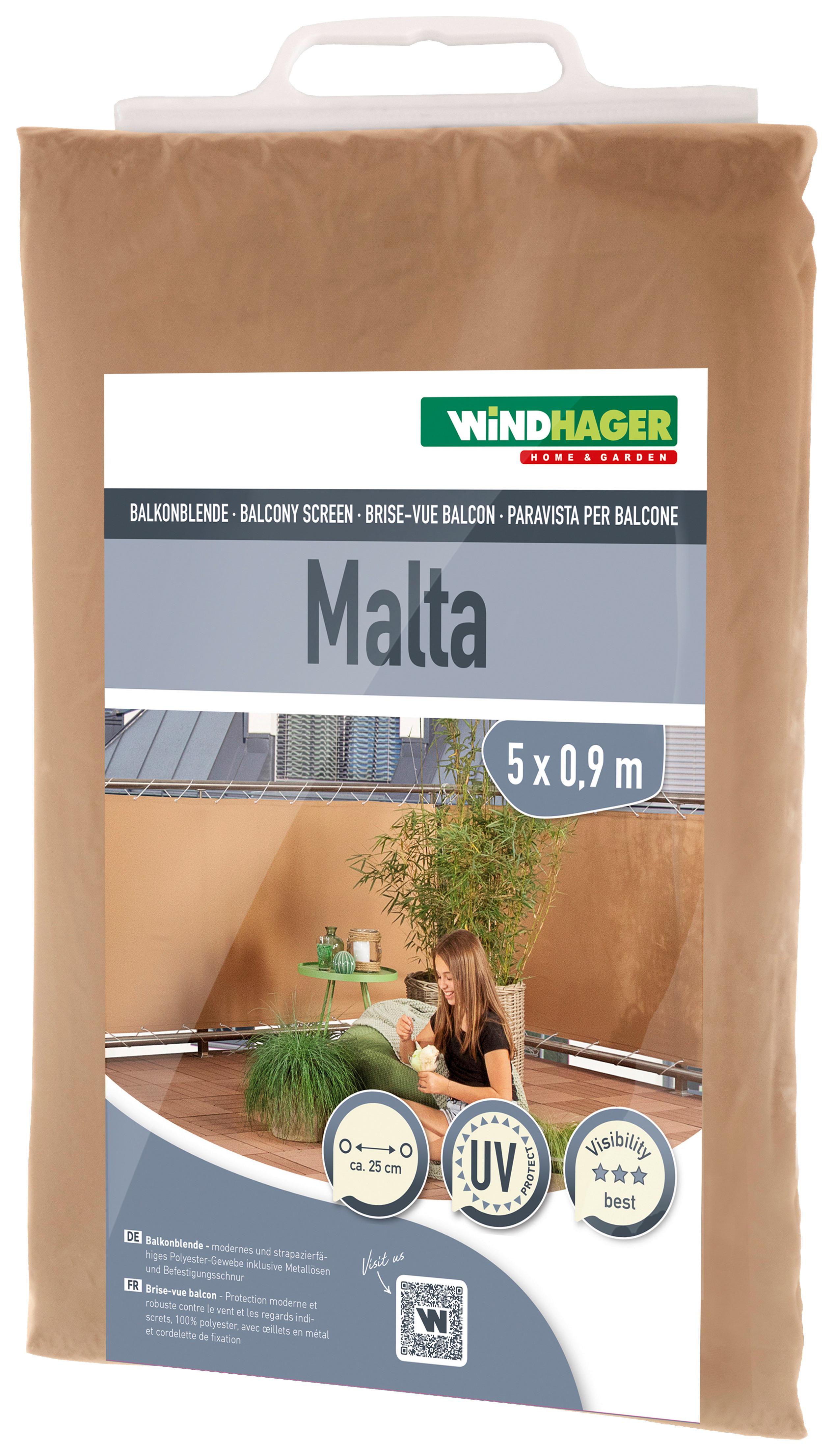 Sichtschutz Malta Olivgrün Bl 90x500 Cm, Plane Mit Ösen - Olivgrün, Basics, Textil (90/500cm)